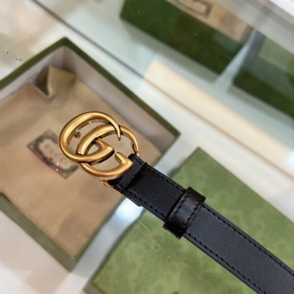 ๐น๐๐ Women's Gucci Marmont GG belt in black leather ๐
๐๐น - Picture 4 of 8